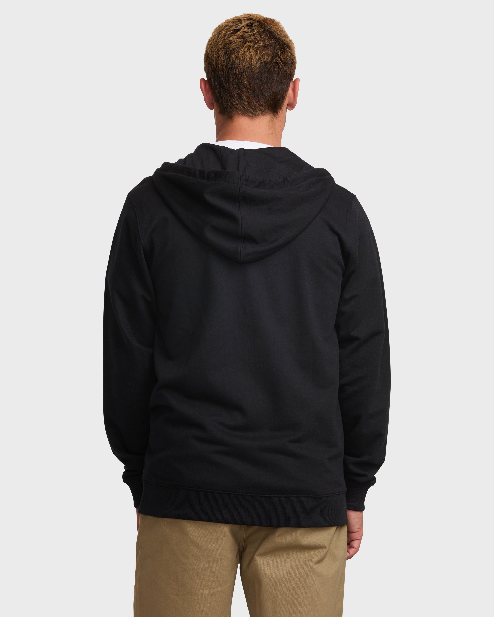 All Day Zip Front Hoodie - Black