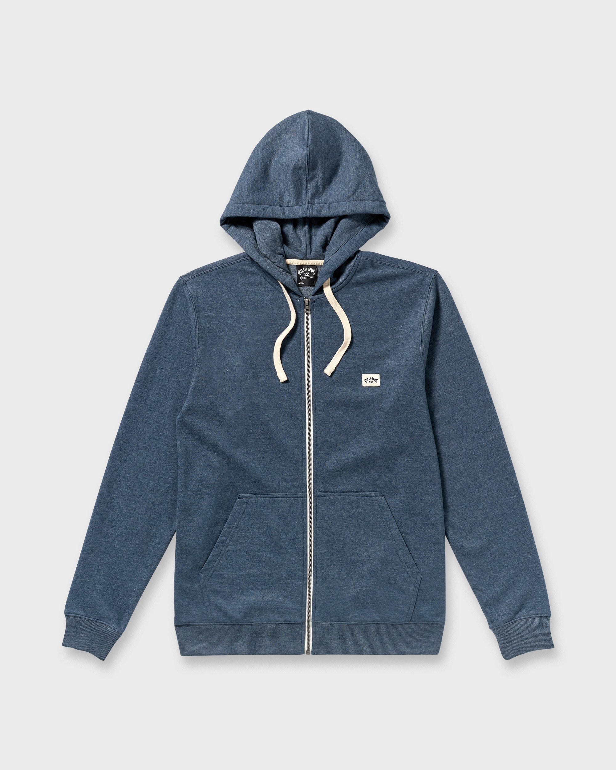 All Day Zip Front Hoodie - Midnight Blue