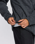 Boundary Mock Neck Zip Sweatshirt - Navy