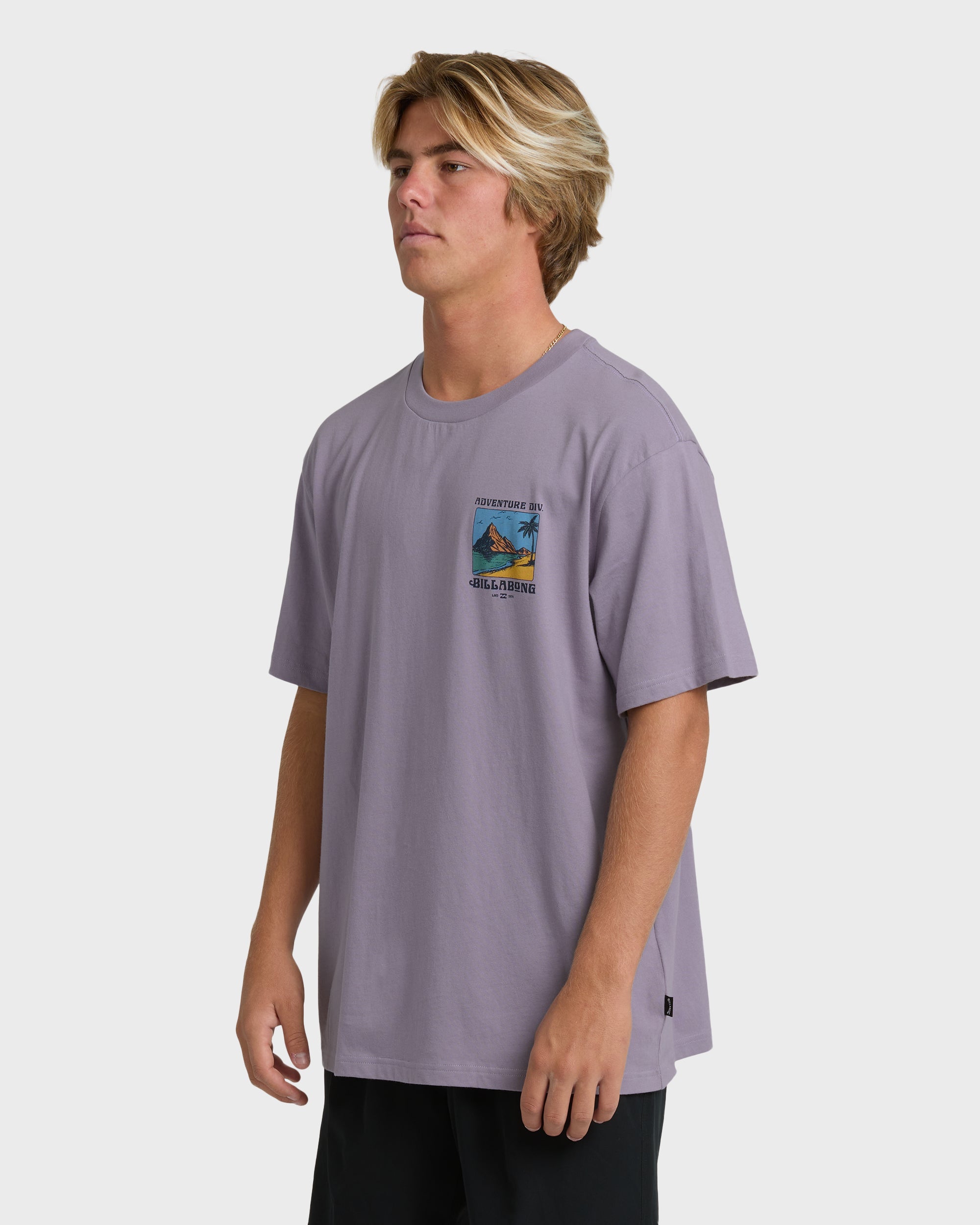 Post Cards Adiv Premium Short Sleeve T-Shirt - Purple Ash