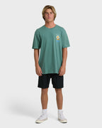 Sun Down Adiv Premium Short Sleeve T-Shirt - Sea Green