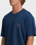 Agave Adiv Premium Short Sleeve T-Shirt - Dark Blue