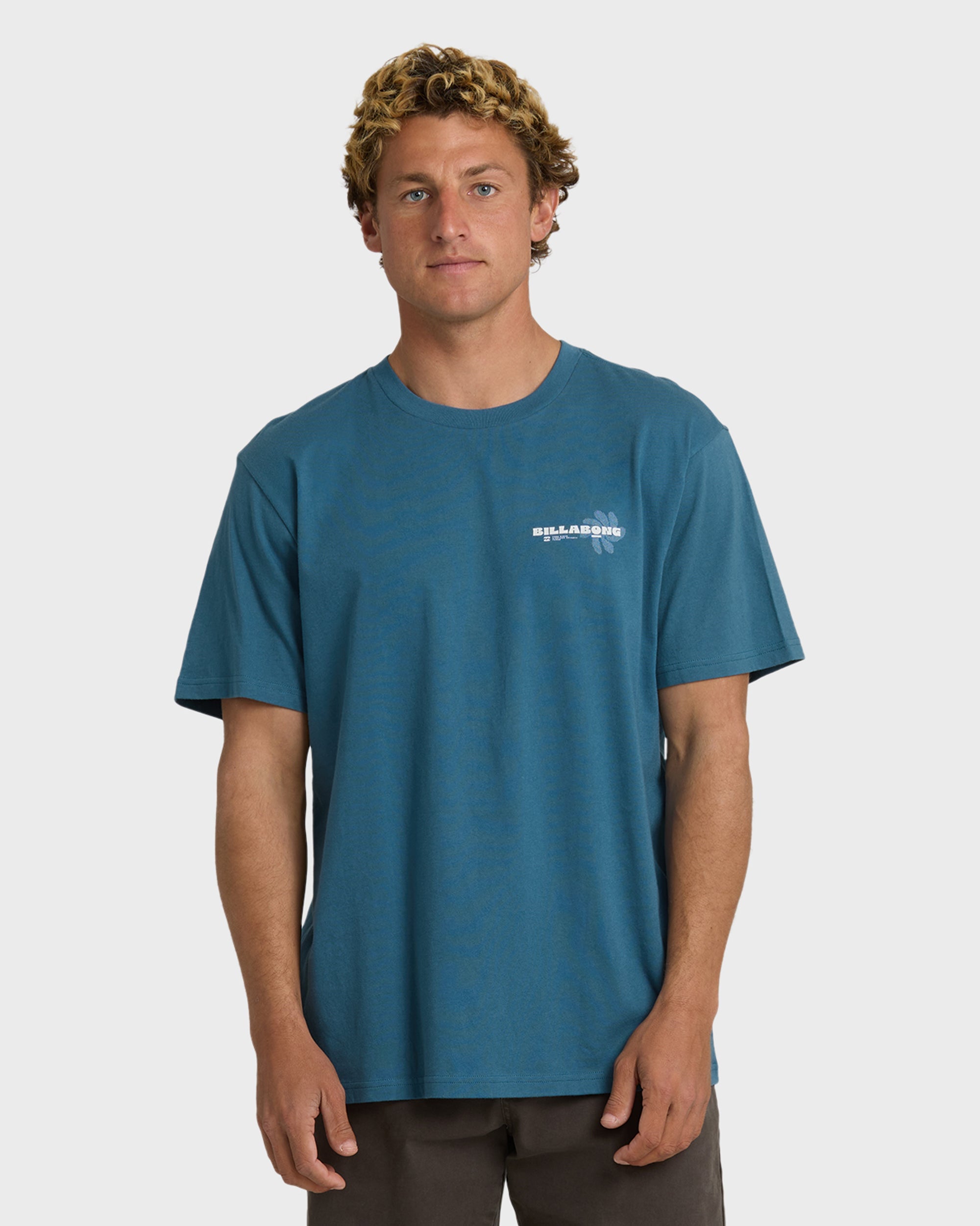 Single Fin Premium Short Sleeve T-Shirt - Real Teal