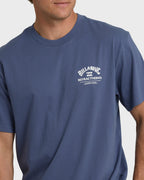 Flower Premium Short Sleeve T-Shirt - Vintage Indigo