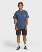 Flower Premium Short Sleeve T-Shirt - Vintage Indigo