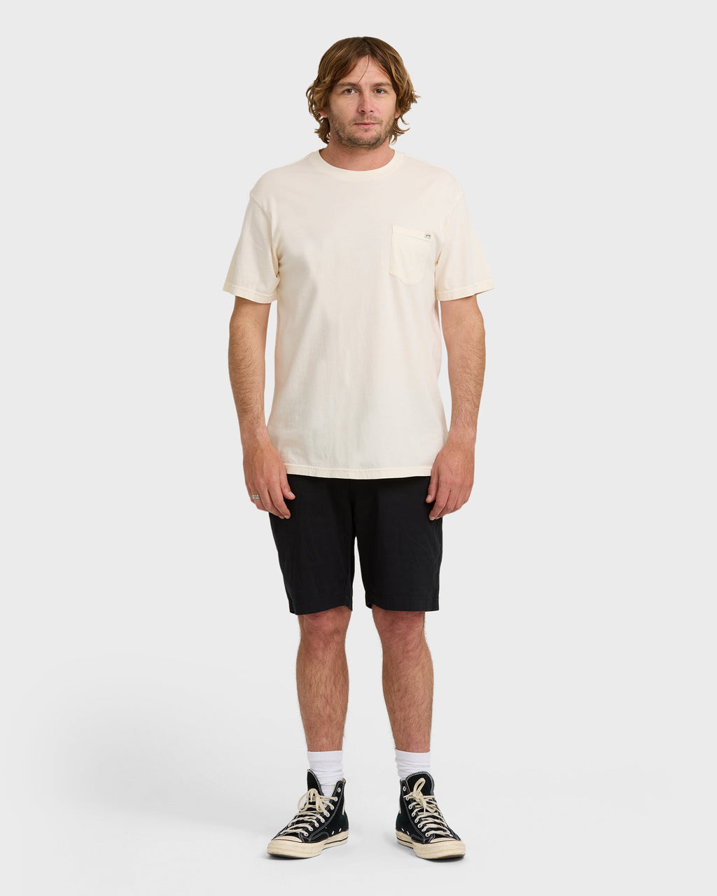 Essential Premium Wave Wash T-Shirt - Off White
