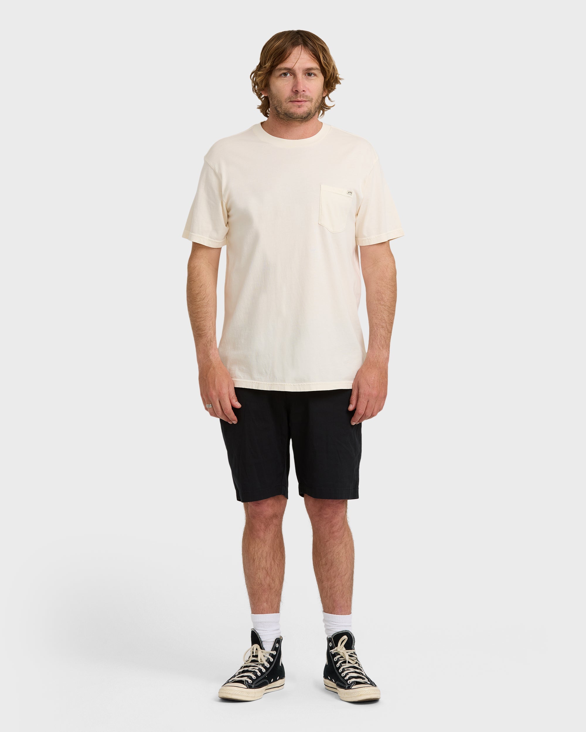 Essential Premium Wave Wash T-Shirt - Off White