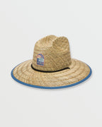 Tides Patch Straw Hat - Carolina Blue