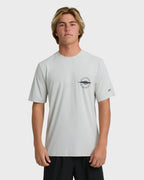 Hollow Diamond Loose Fit Short Sleeve Surf Tee - Silver
