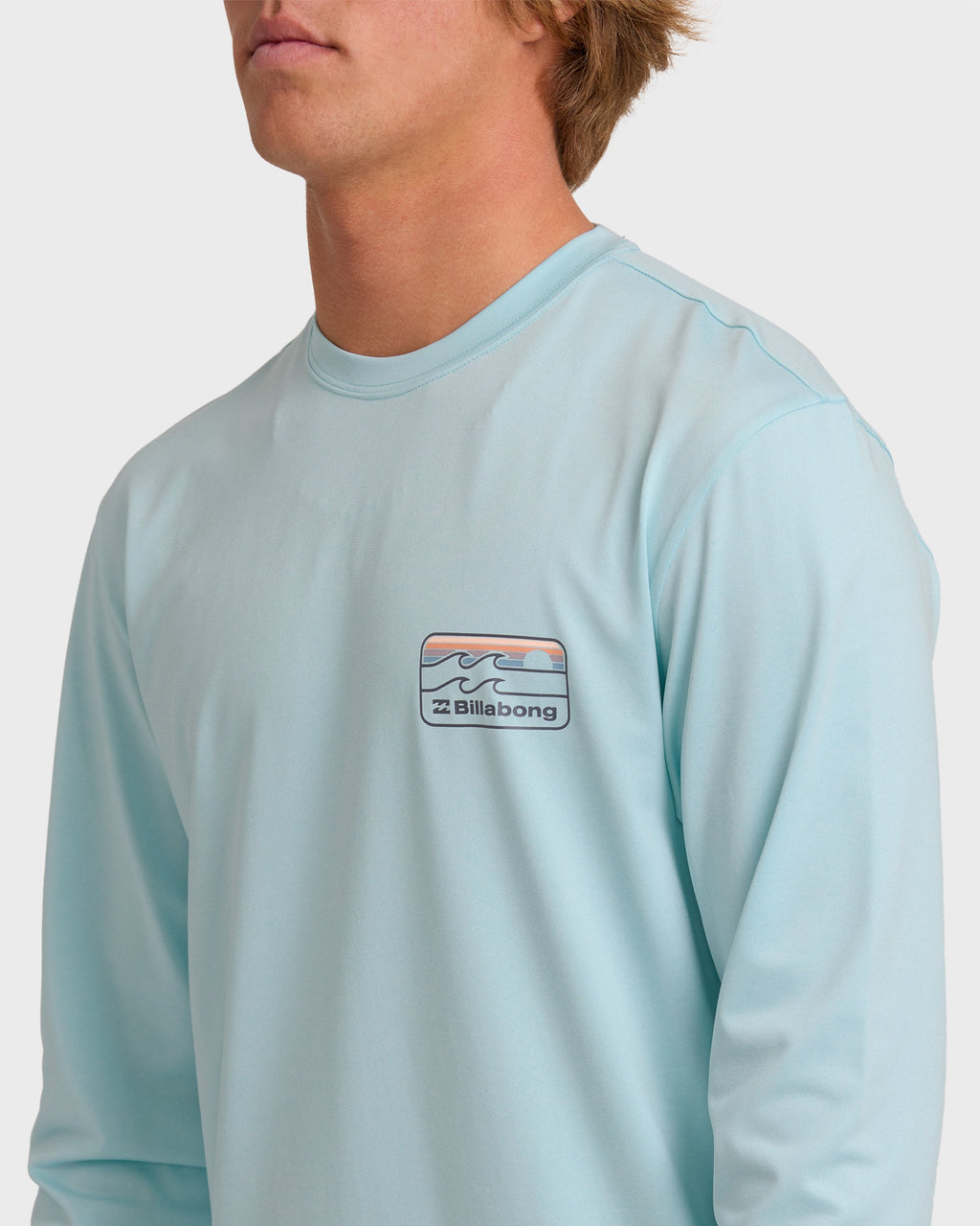 Runner Long Sleeve Surf Tee - Blue Heather