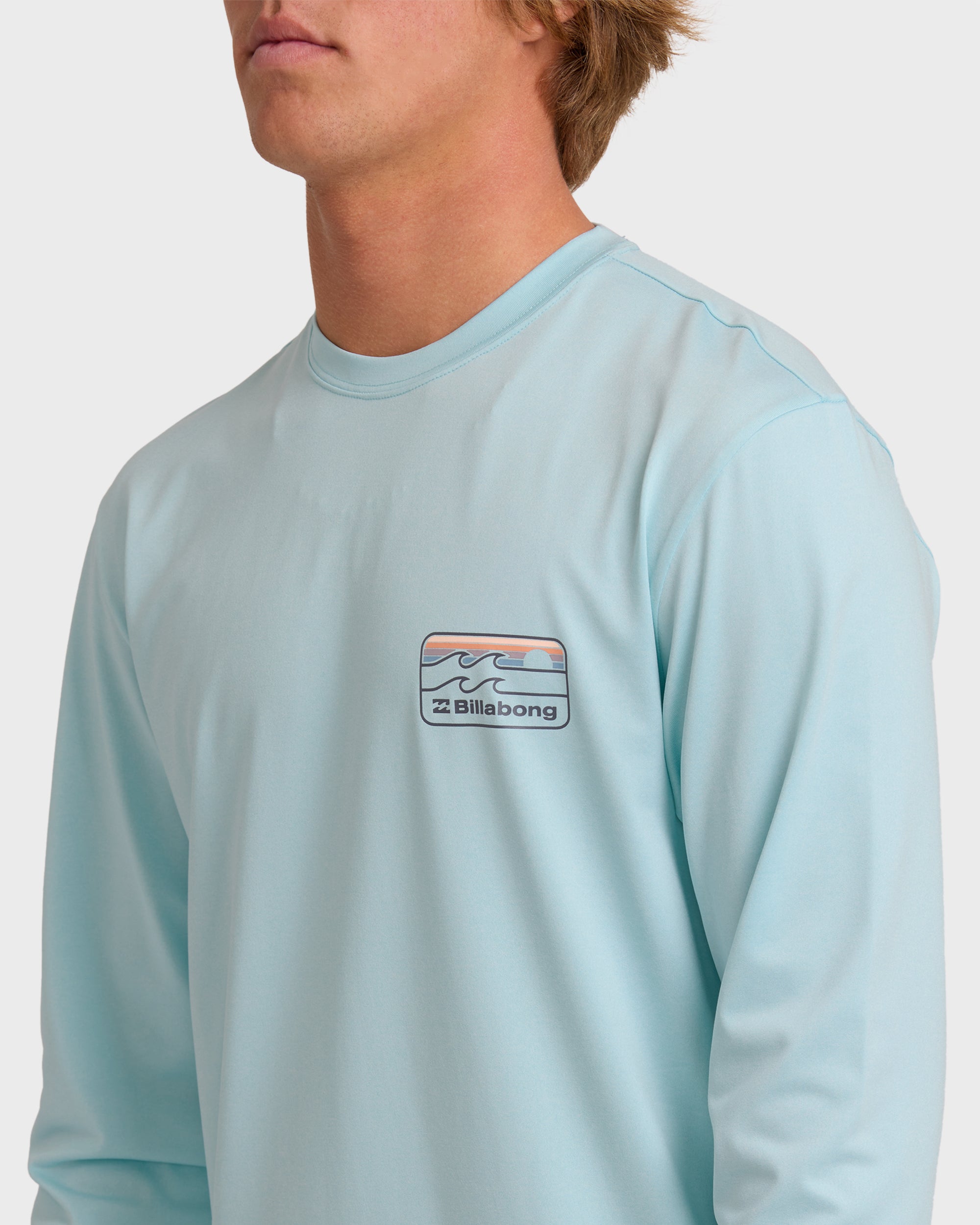 Runner Long Sleeve Surf Tee - Blue Heather