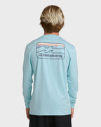 Runner Long Sleeve Surf Tee - Blue Heather