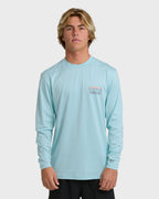 Runner Long Sleeve Surf Tee - Blue Heather