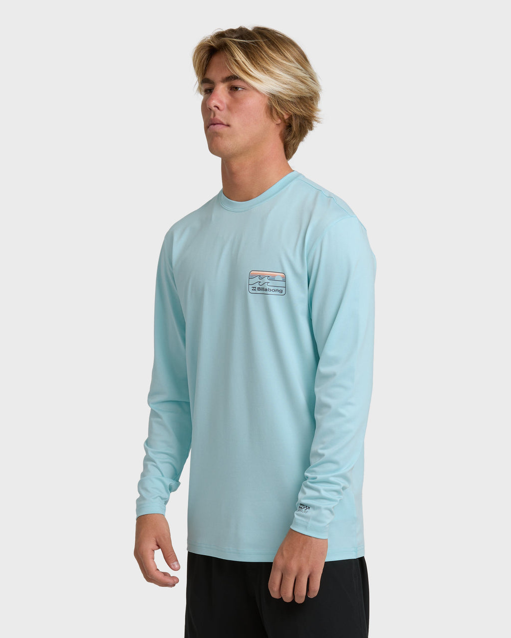 Runner Long Sleeve Surf Tee - Blue Heather