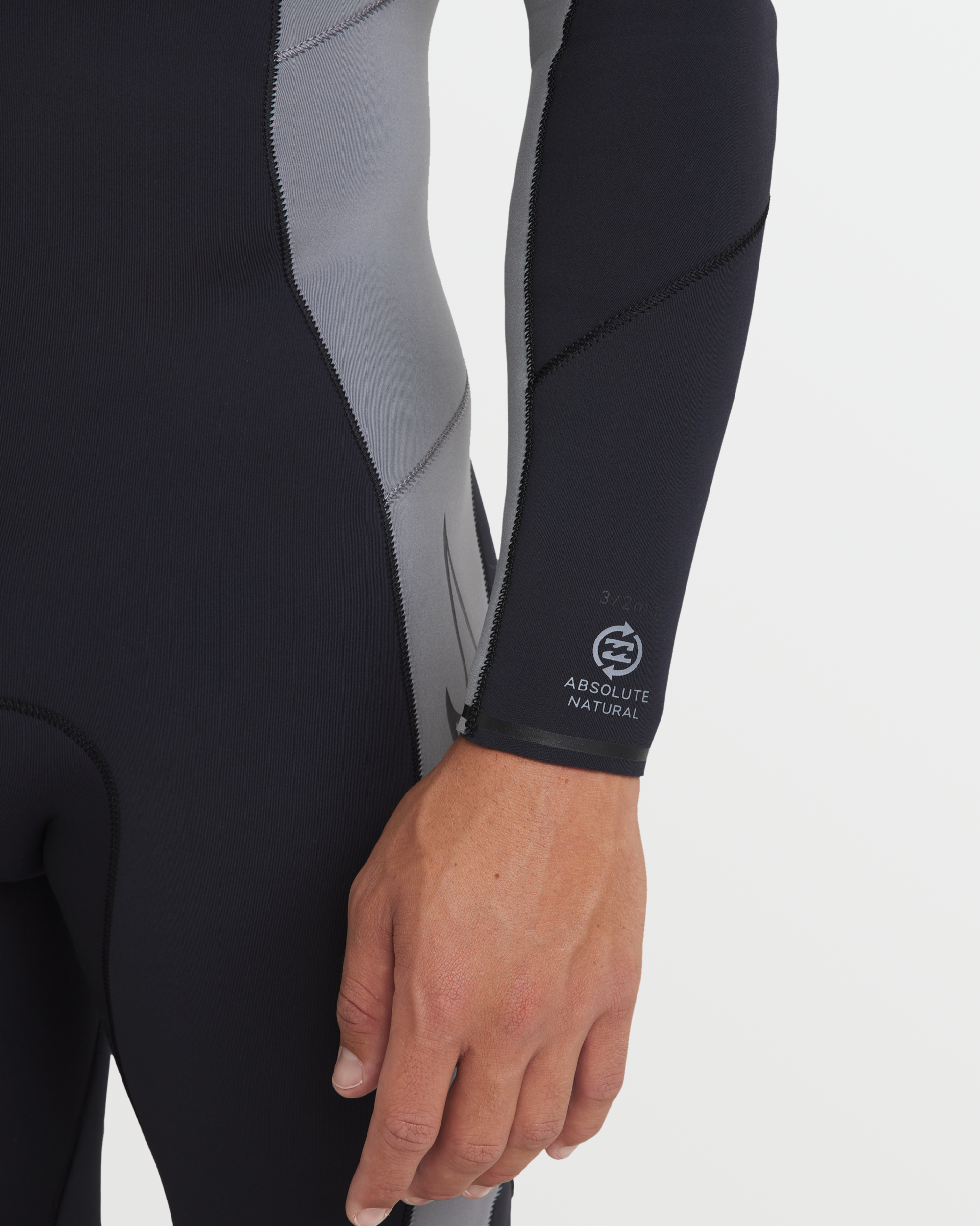 3/2mm Absolute Natural Back Zip Fullsuit - Alloy