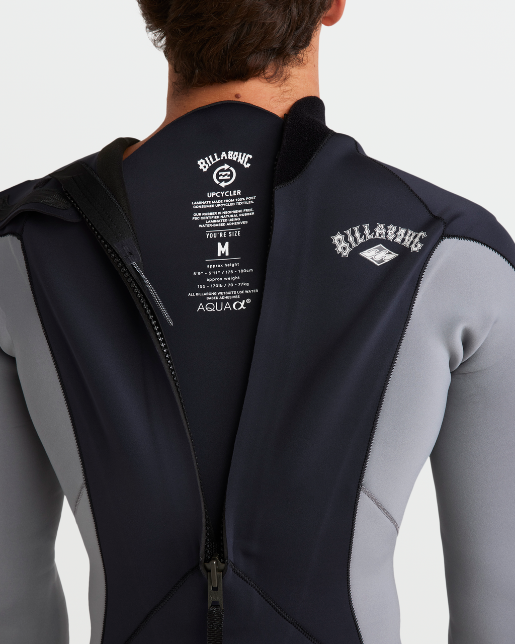3/2mm Absolute Natural Back Zip Fullsuit - Alloy