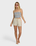 Keep It Simple 2 Tube Print Tube Top - Twilight Blue