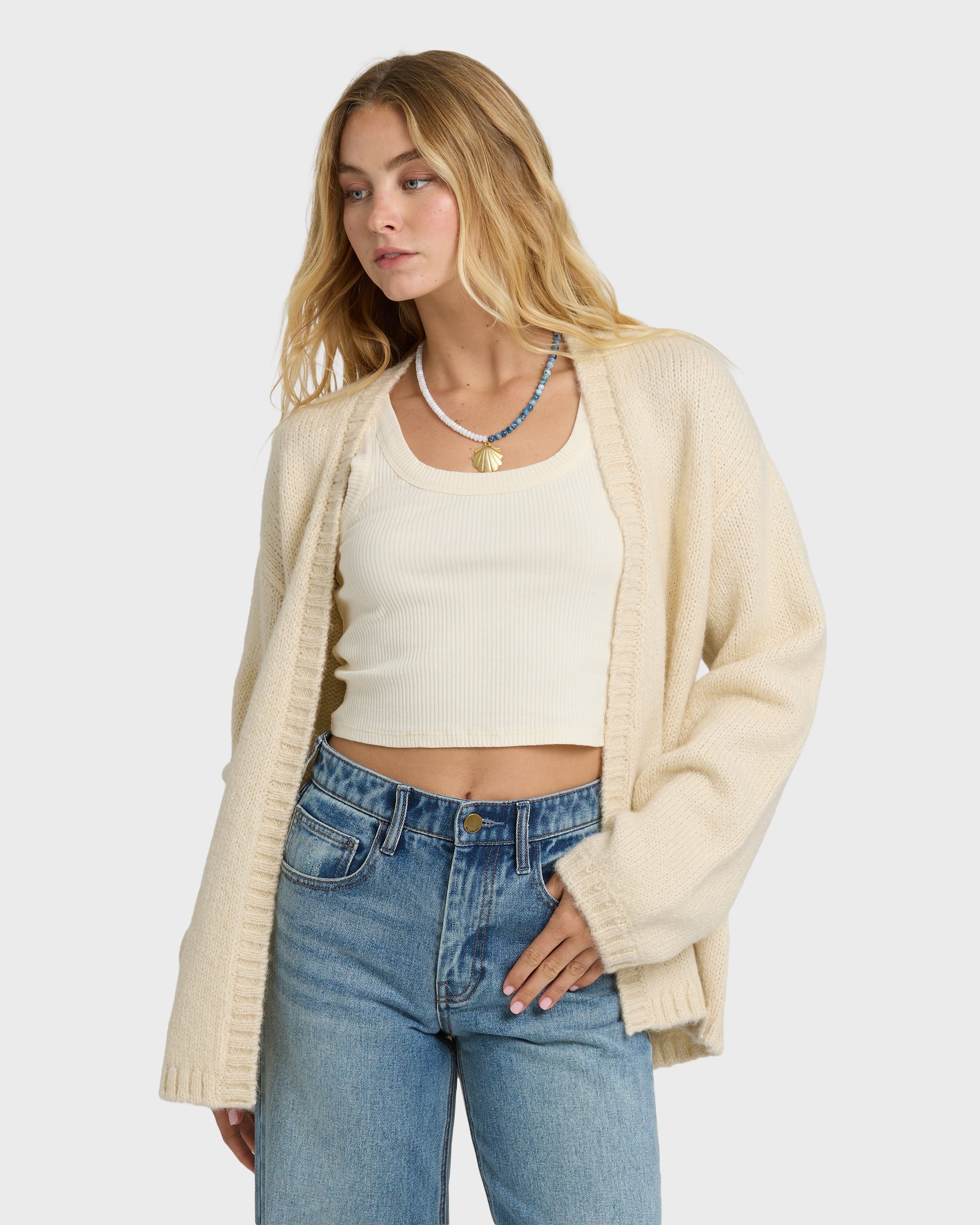 Soft Sun Cardi - Whitecap