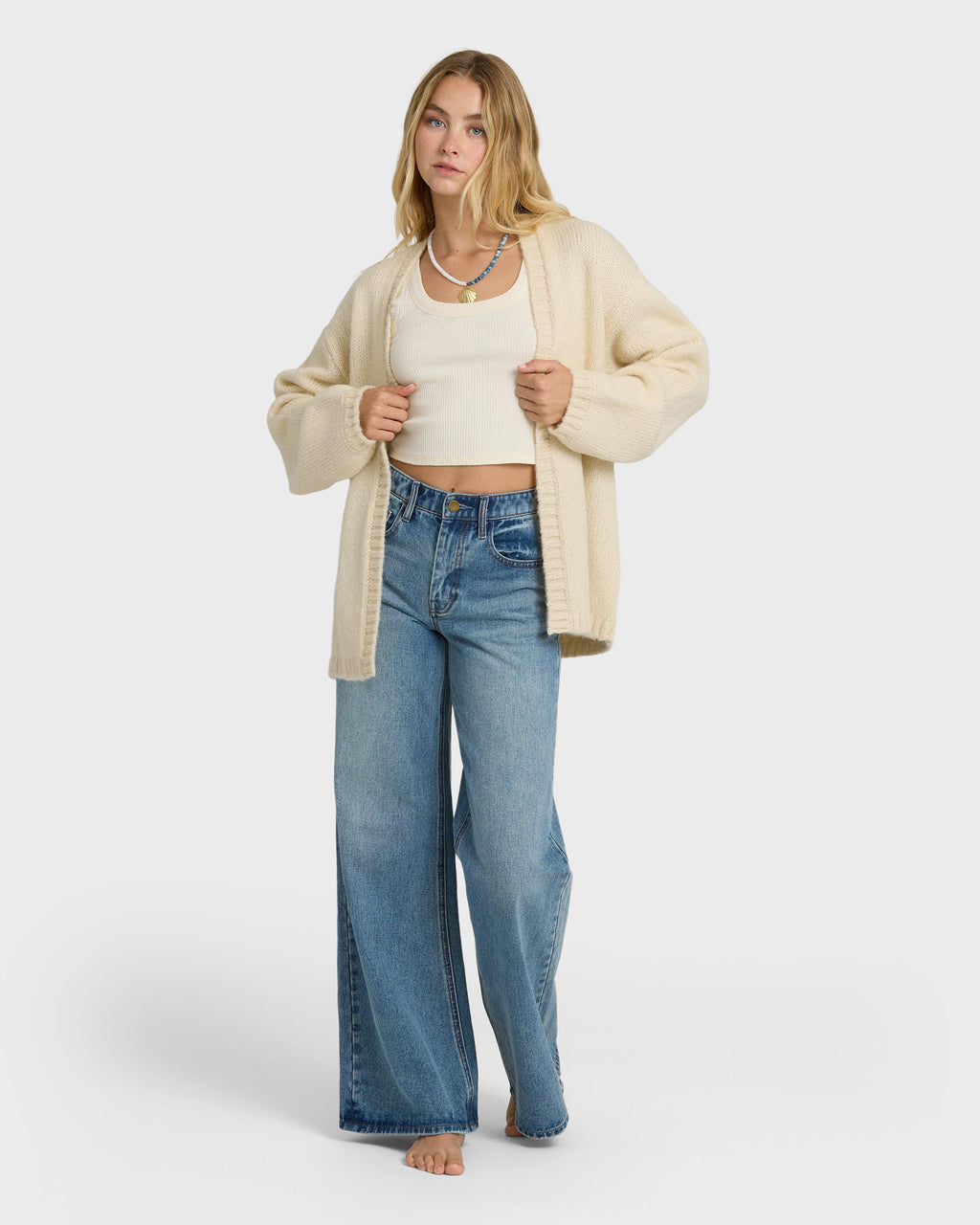 Soft Sun Cardi - Whitecap
