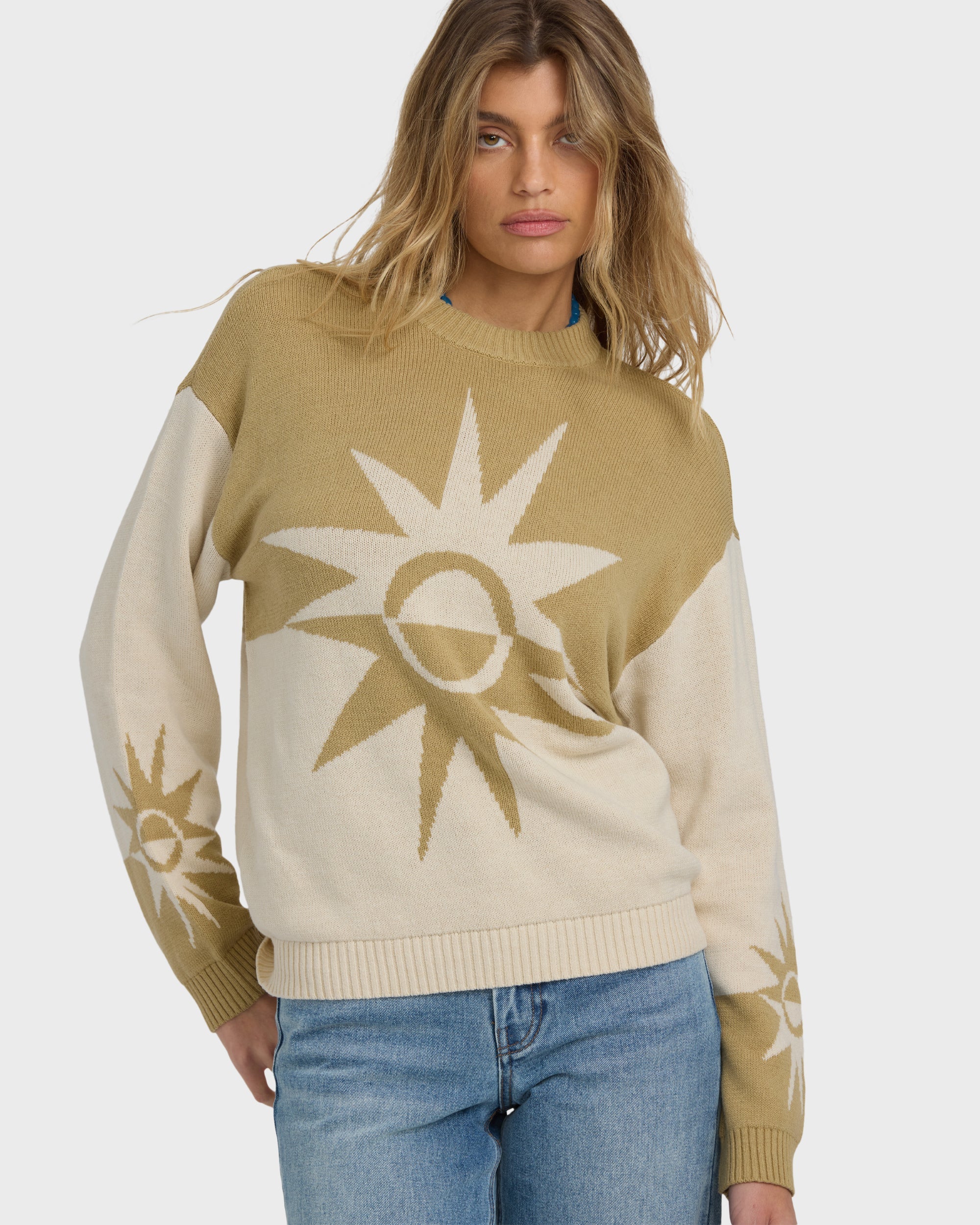 Reverse Heat Sweater - Green Ash