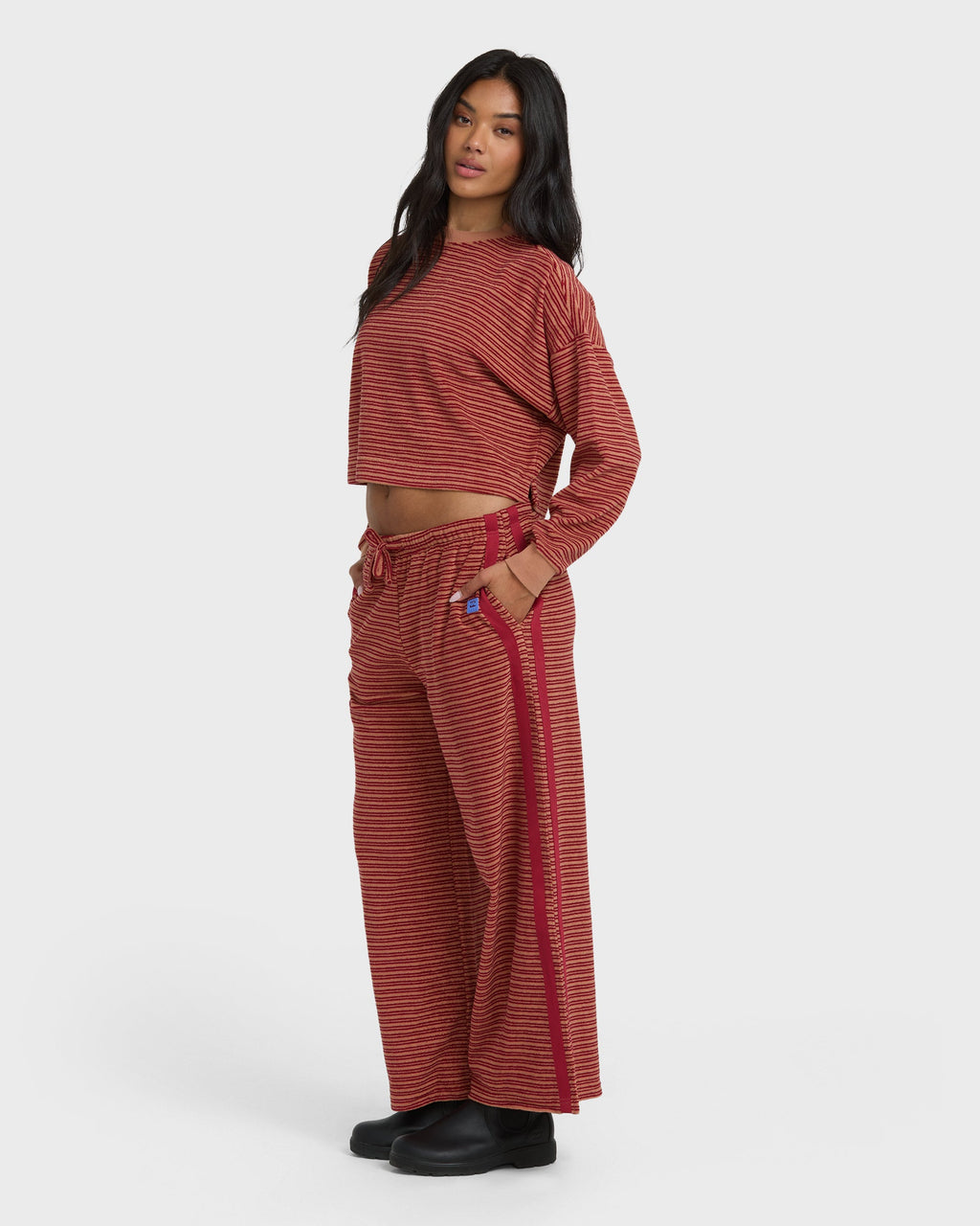 Date Palm Terry Pants - Rose Brown