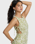 Floral Trippin Mini Dress - Cactus