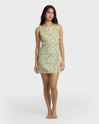 Floral Trippin Mini Dress - Cactus