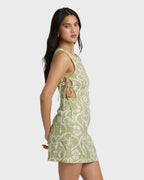 Floral Trippin Mini Dress - Cactus