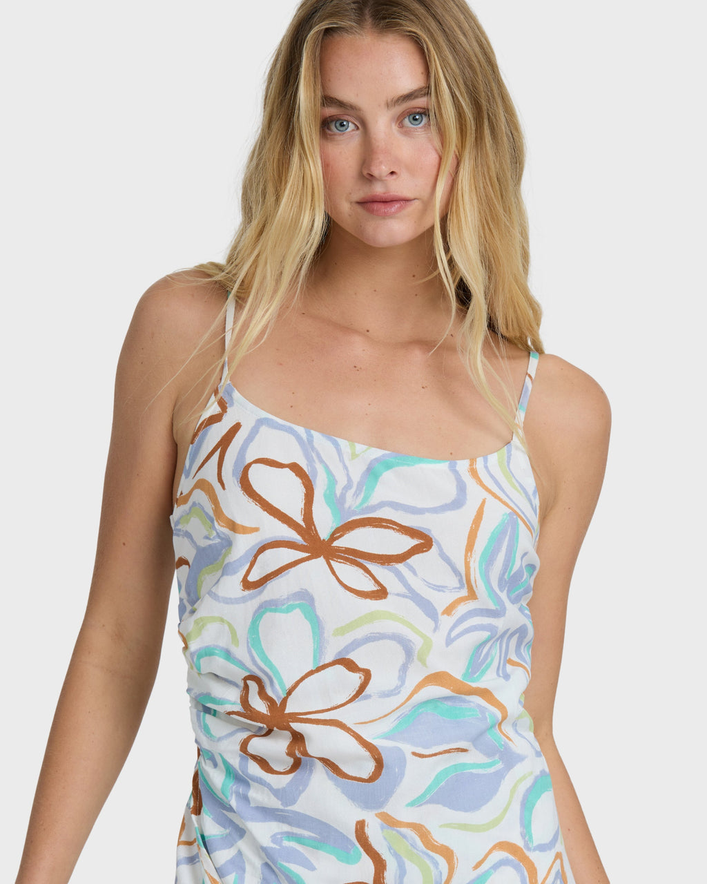 By Your Side Mini Dress - White Multi