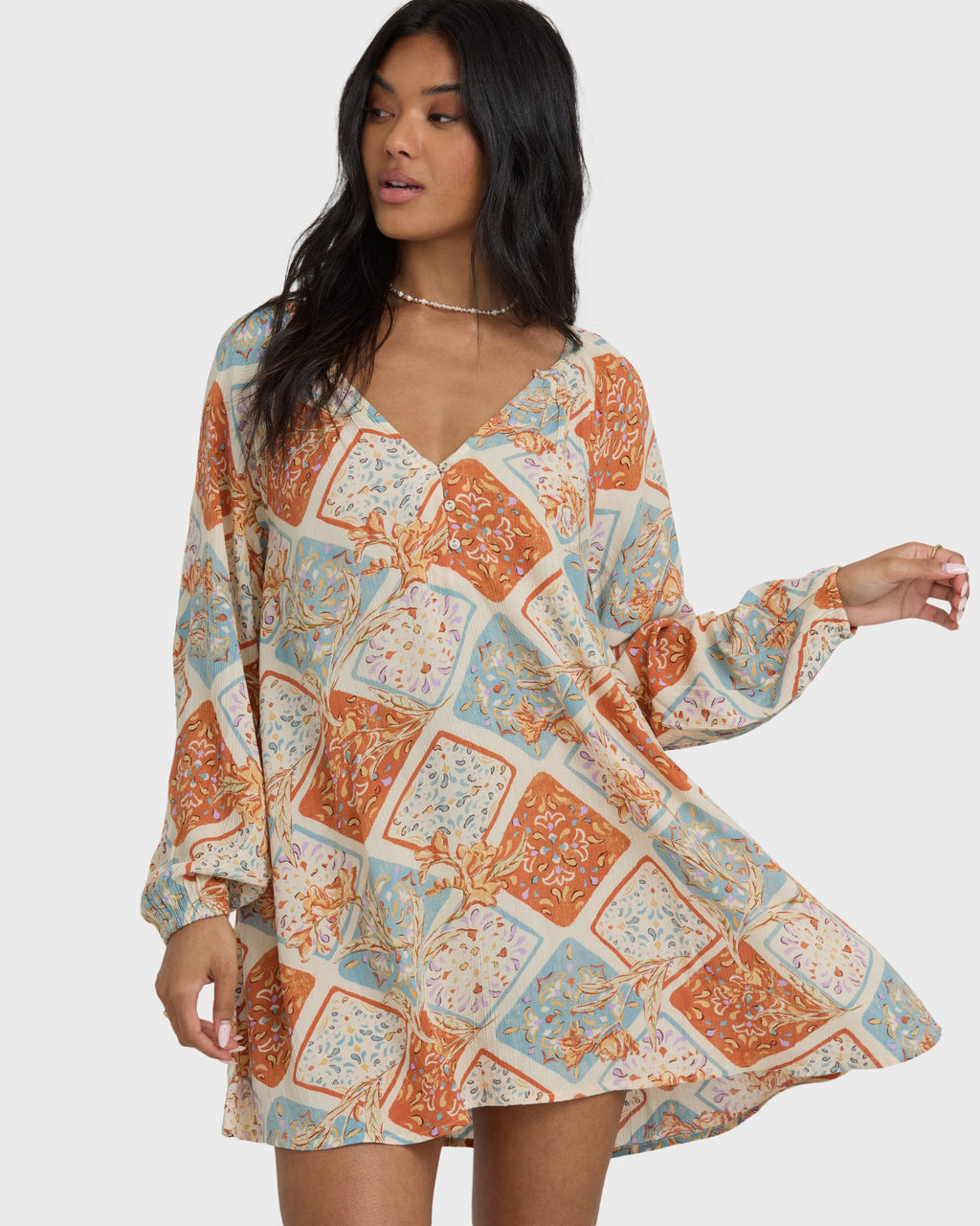 Sweet Dreamer Mini Dress - Whitecap