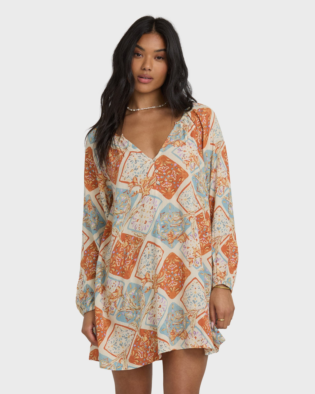Sweet Dreamer Mini Dress - Whitecap
