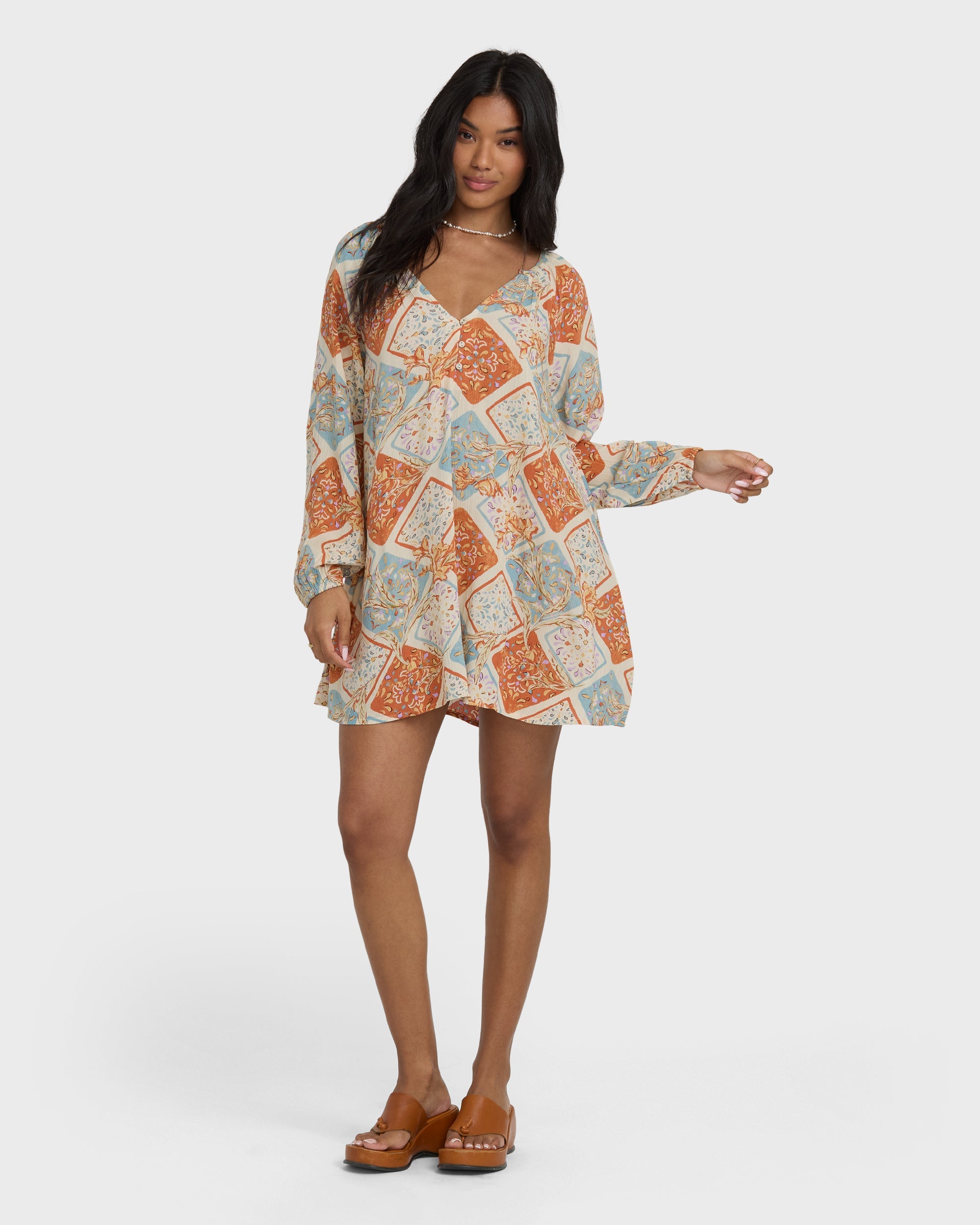 Sweet Dreamer Mini Dress - Whitecap