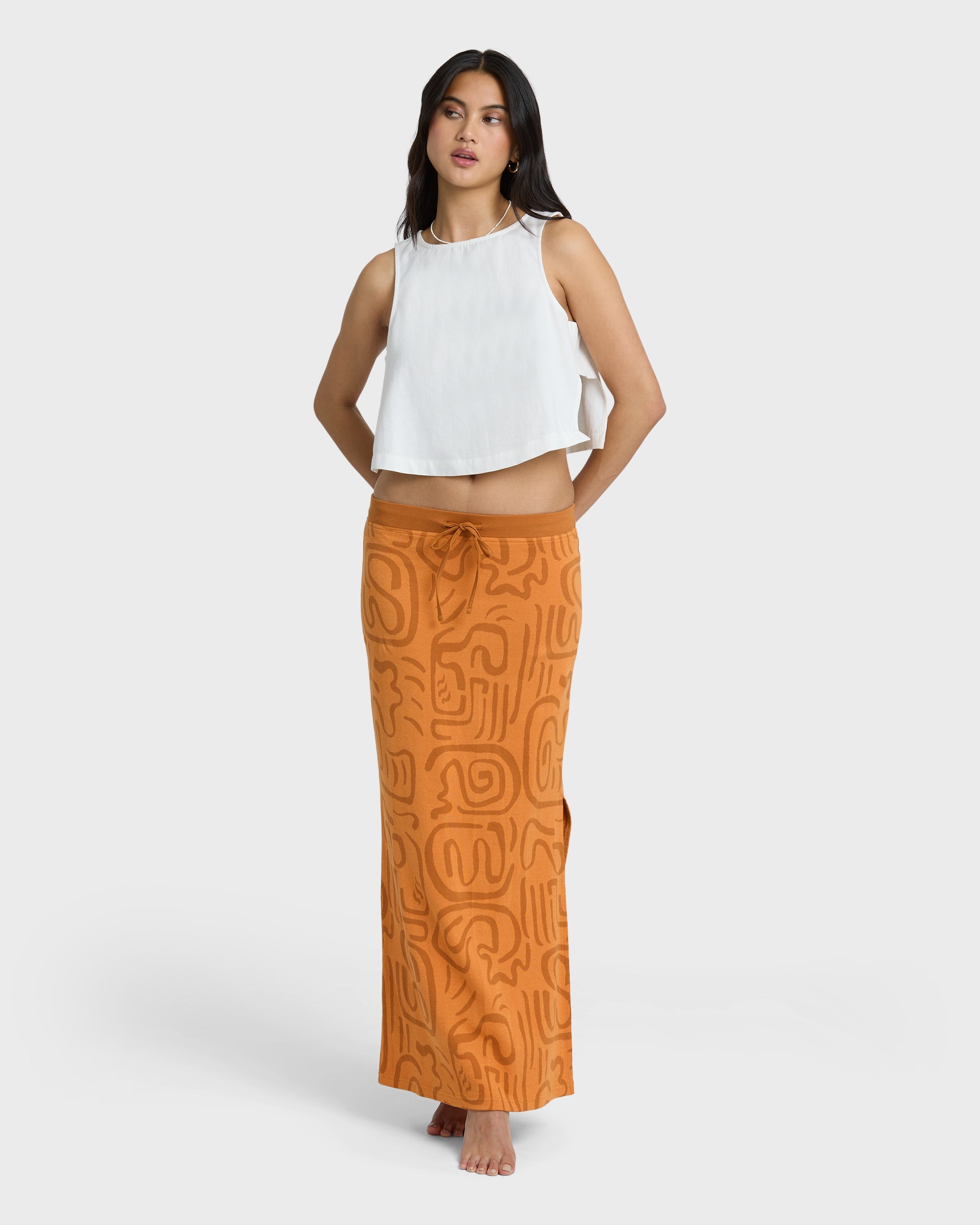 Vacation Dreams Skirt - Tangerine