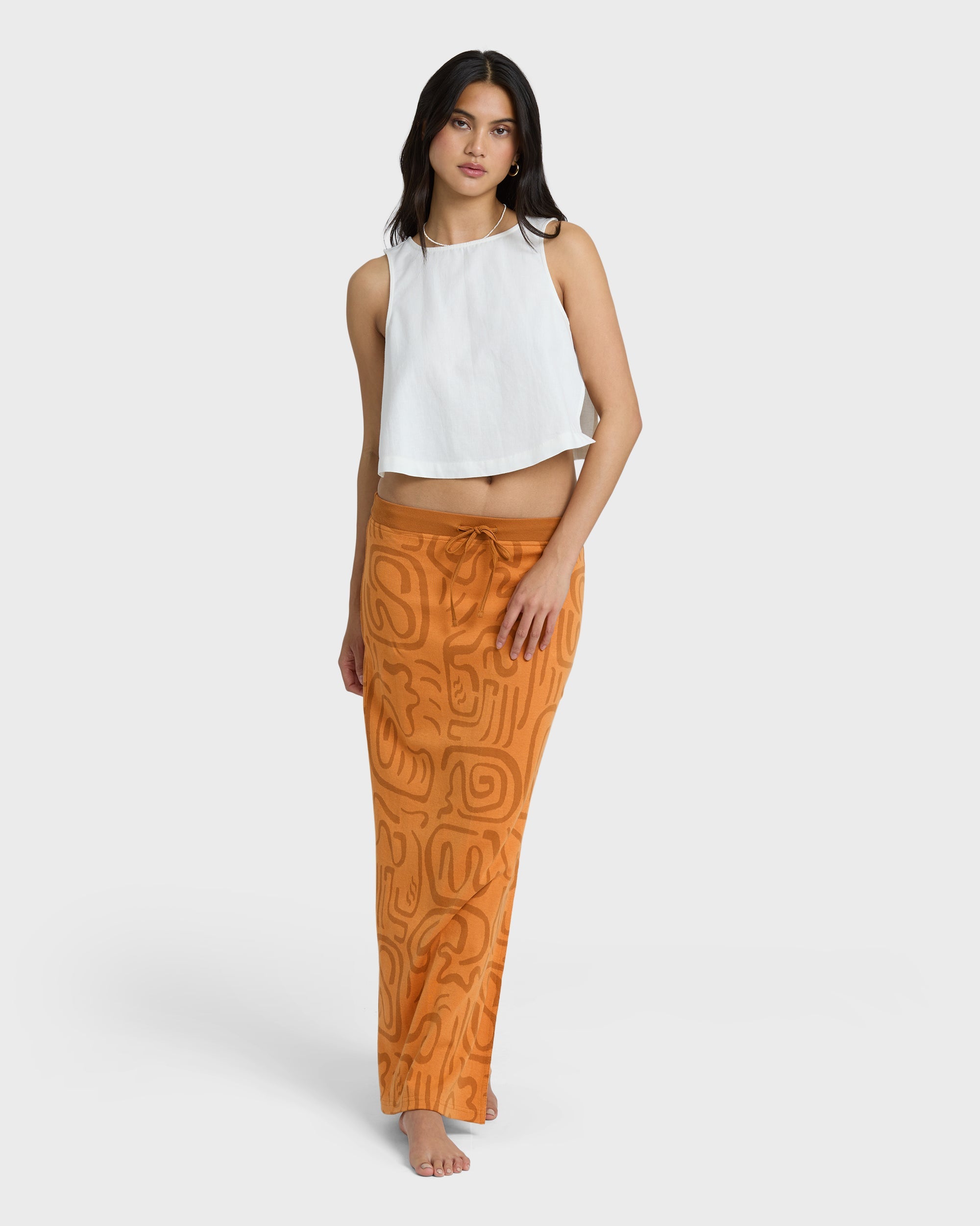 Vacation Dreams Skirt - Tangerine