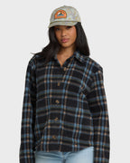 Breezy Sherpa Shacket - Black Sands