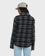 Breezy Sherpa Shacket - Black Sands