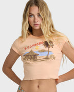 For The View Short Sleeve T-Shirt - Light Peach