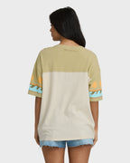 Split Palm Short Sleeve T-Shirt - White Cap