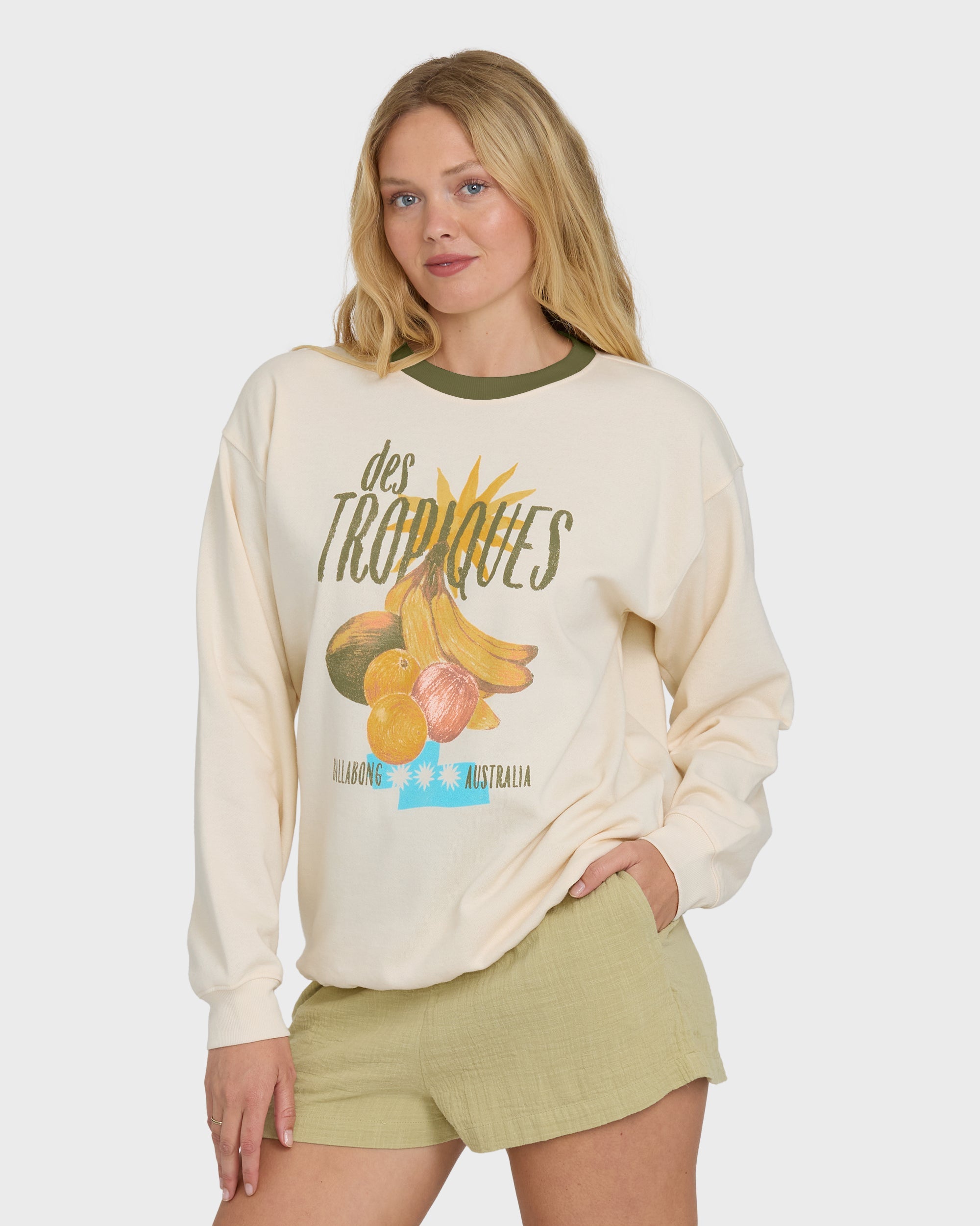 Freshest Things Crewneck Sweatshirt - White Cap