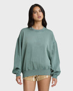 Bleached Out Kendal Crewneck Sweatshirt - Blue Mist