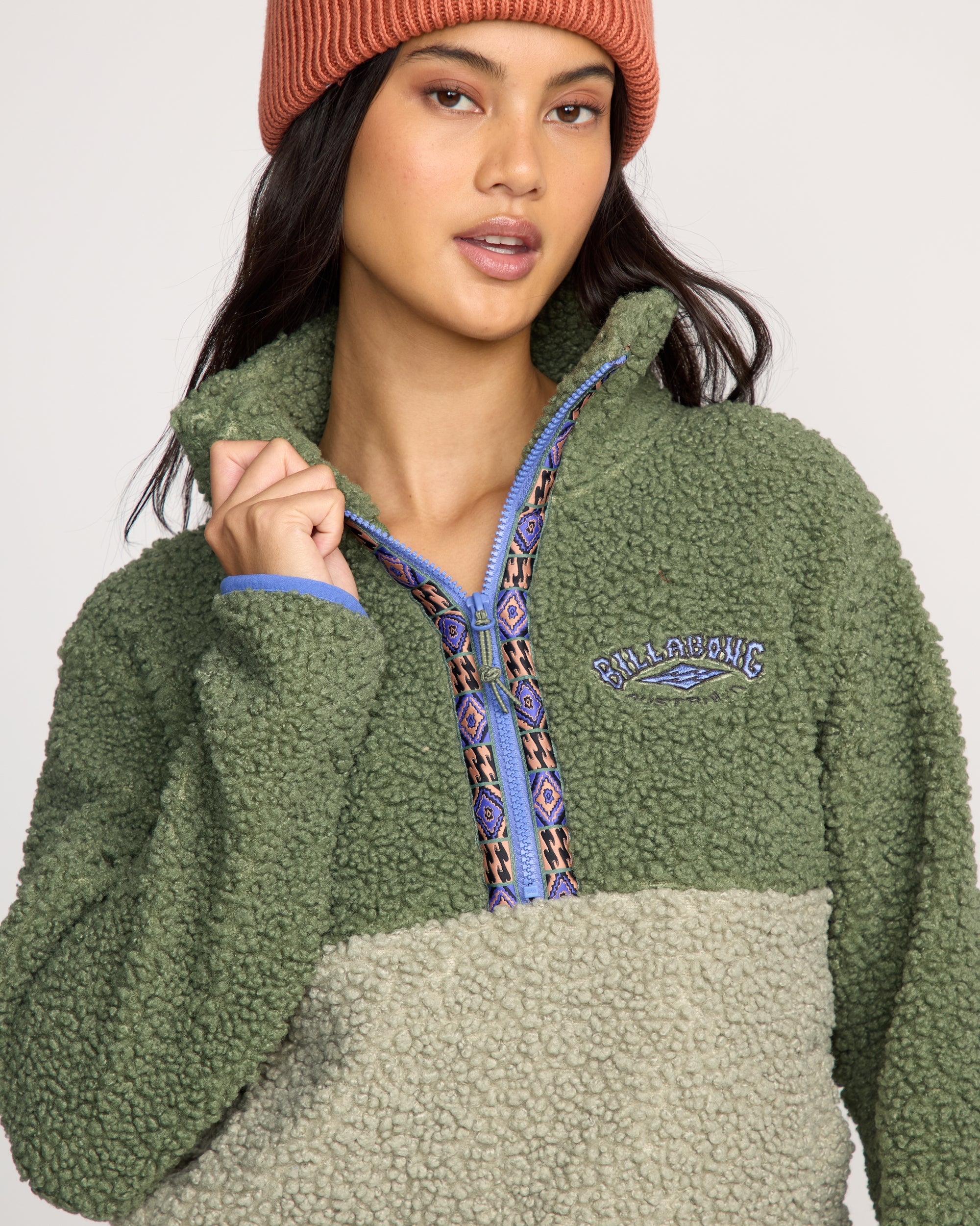 A/Div Horizon Mock Neck Half Zip Sweatshirt - Treehugger