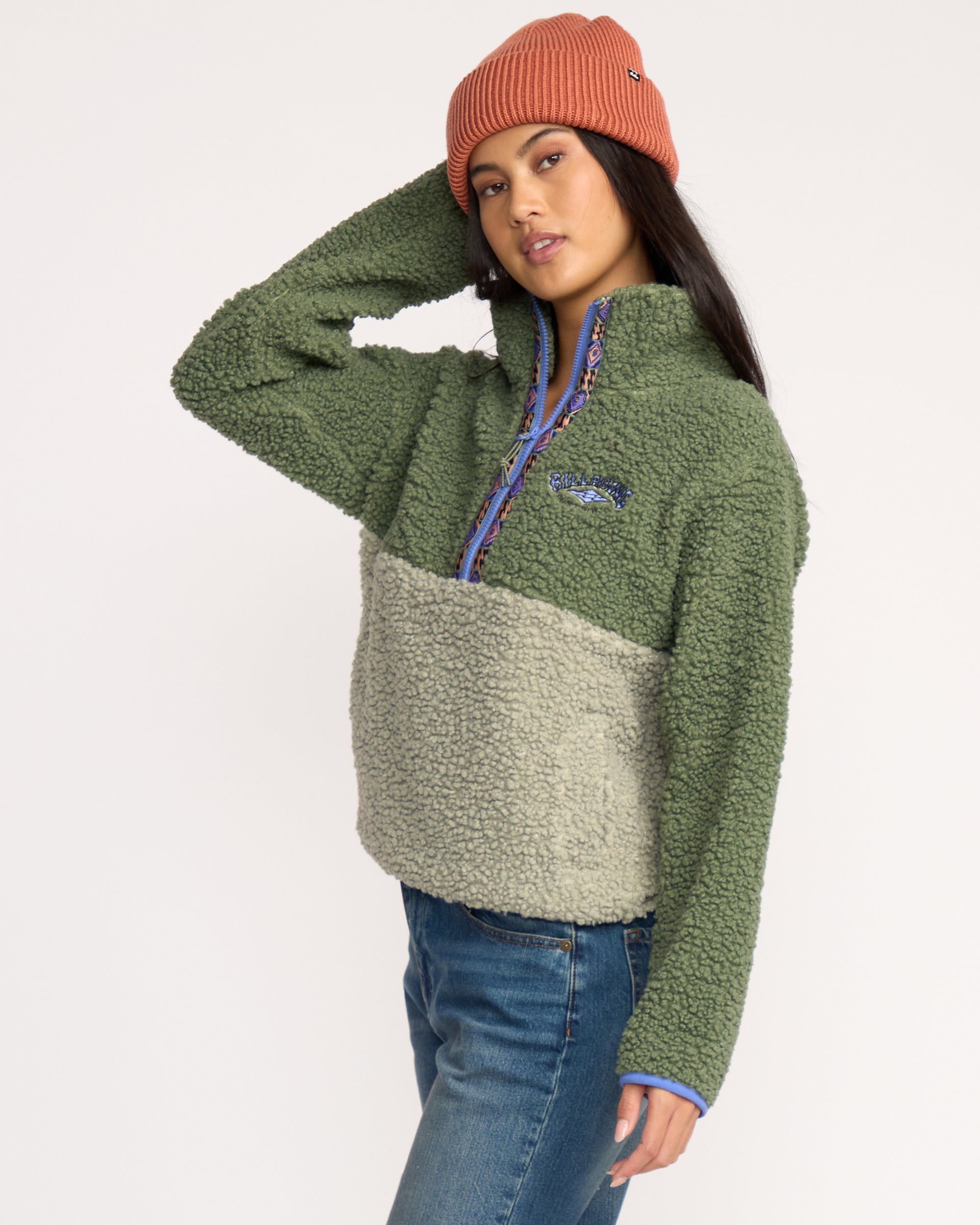 A/Div Horizon Mock Neck Half Zip Sweatshirt - Treehugger