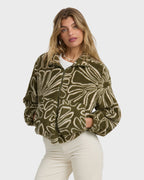 First Light Sherpa Front Zip Fleece - Martini Olive