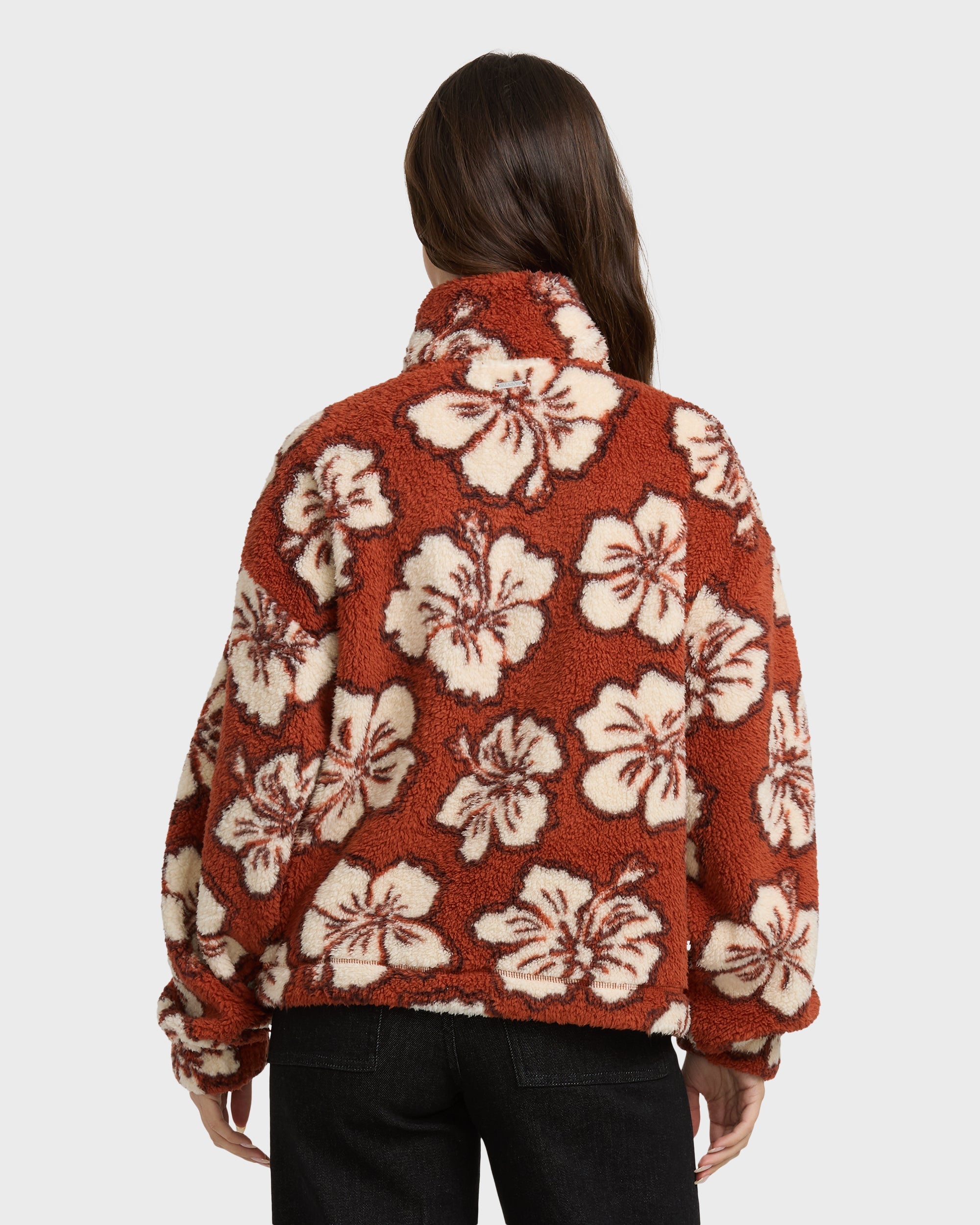 All The Time Sherpa Half Zip Sweatshirt - Sedona