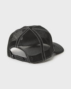Peaked Trucker Hat - Black