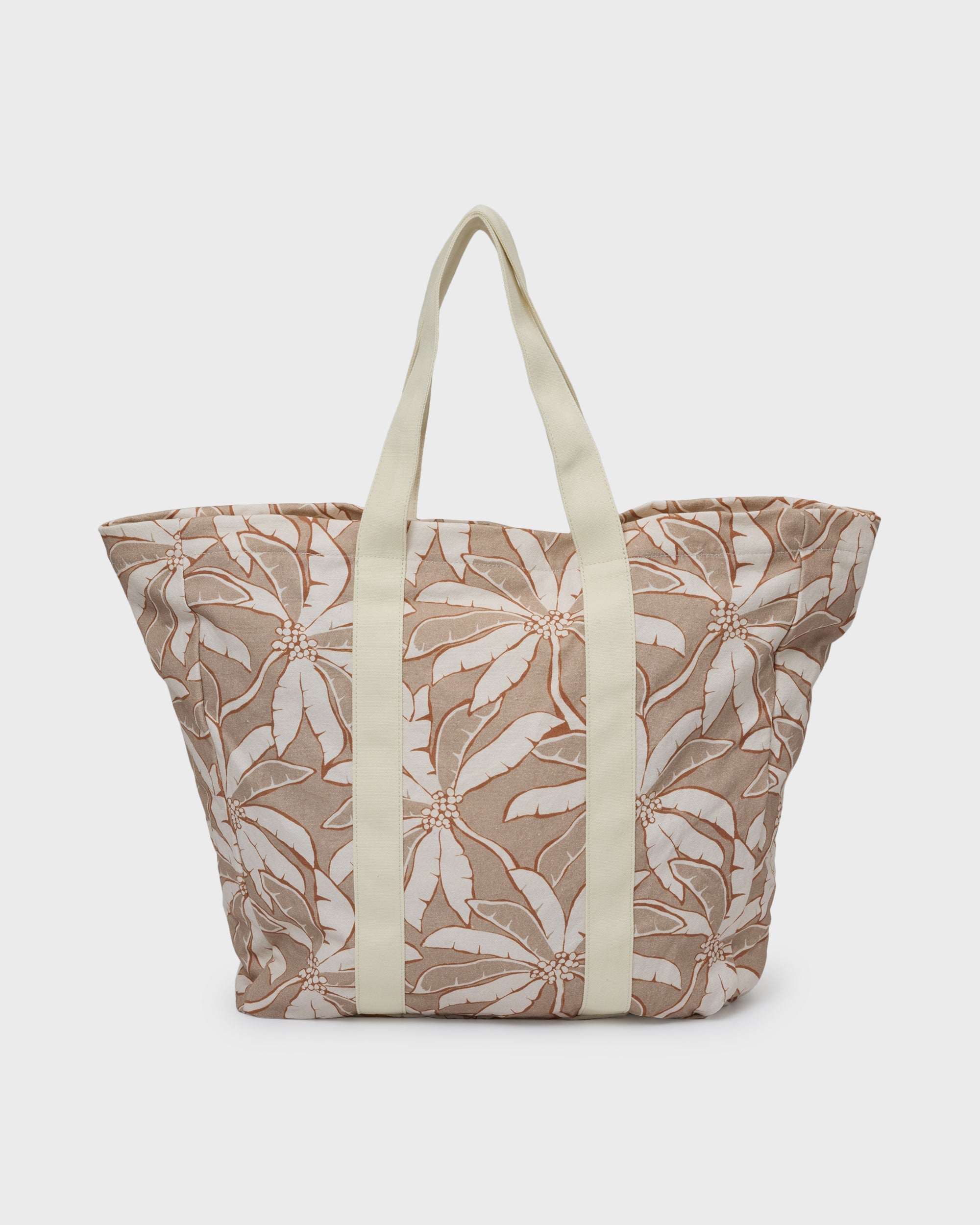Poppins Playa Zip Top Tote - Stone