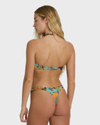Des Tropiques V Bandeau Bikini Top - Black Multi