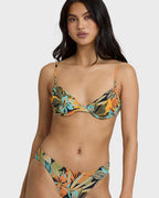 Des Tropiques Talia Underwire Bikini Top - Black Multi
