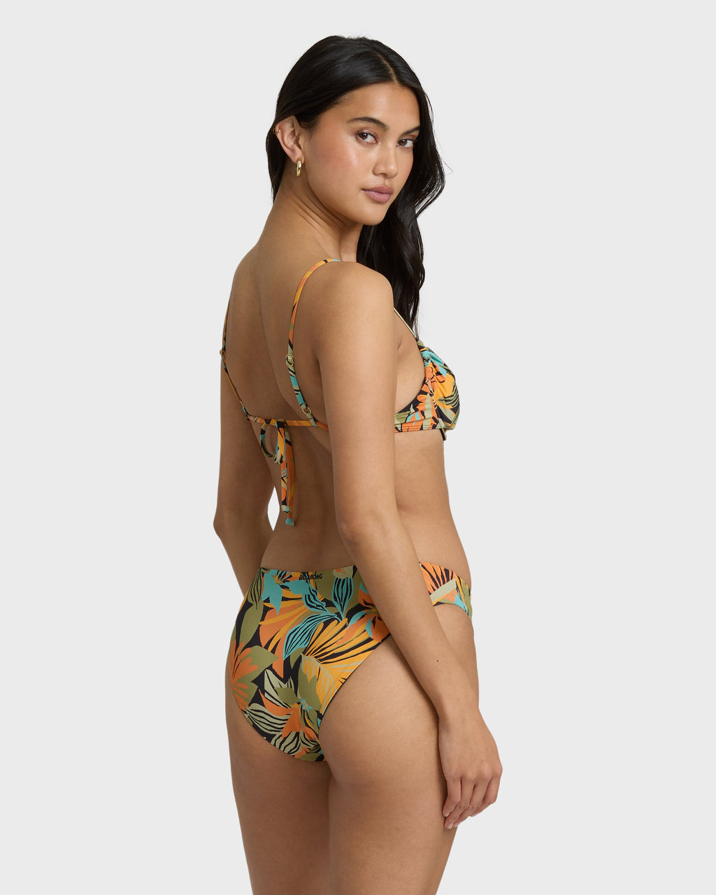 Des Tropiques Talia Underwire Bikini Top - Black Multi