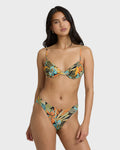 Des Tropiques Talia Underwire Bikini Top - Black Multi